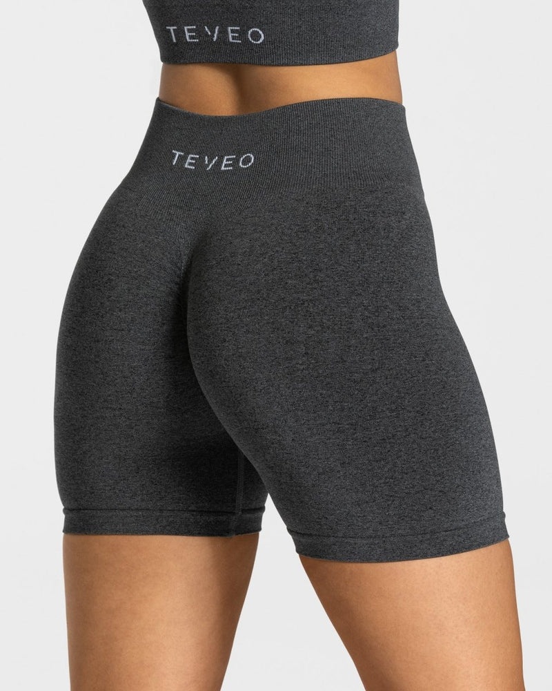 Teveo Timeless Scrunch Short Dark Grey | CDBW6429