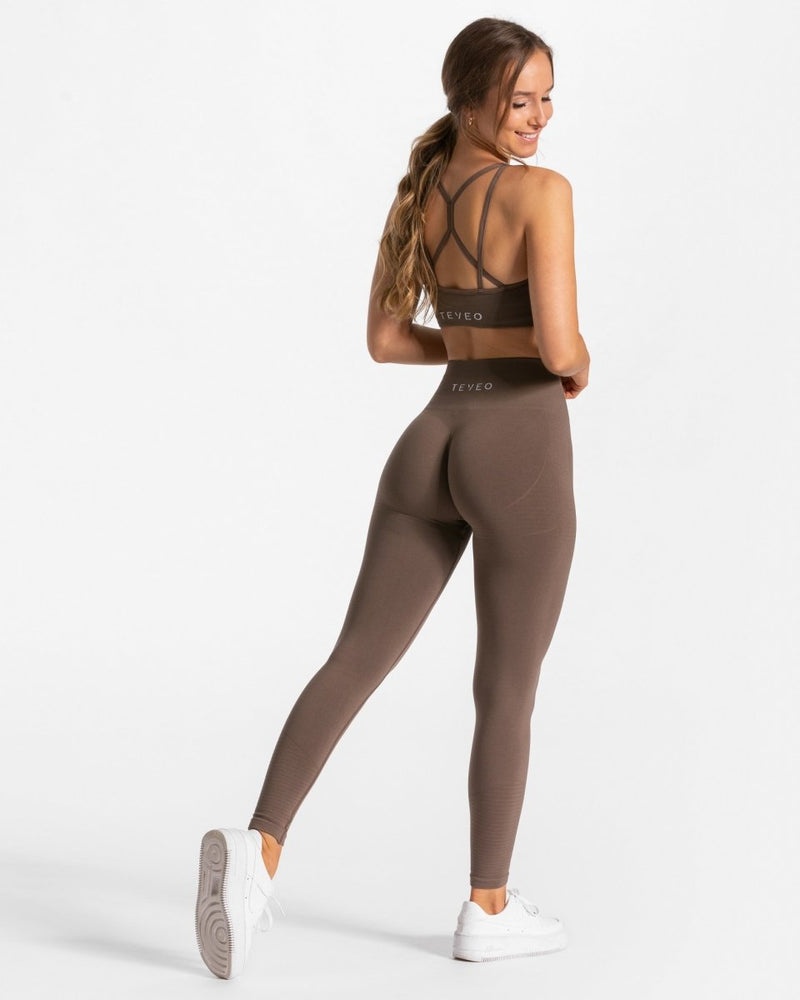 Teveo True Leggings Brown | BAQP2334