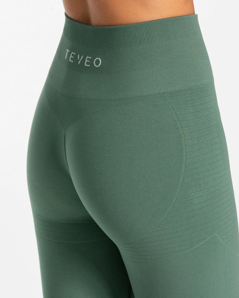 Teveo True Leggings Dark Green | ORYD0577