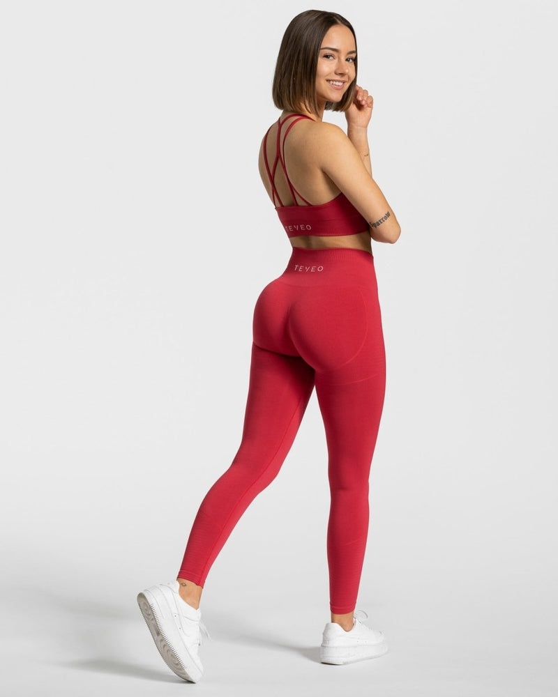 Teveo True Leggings Red | VQLD5123