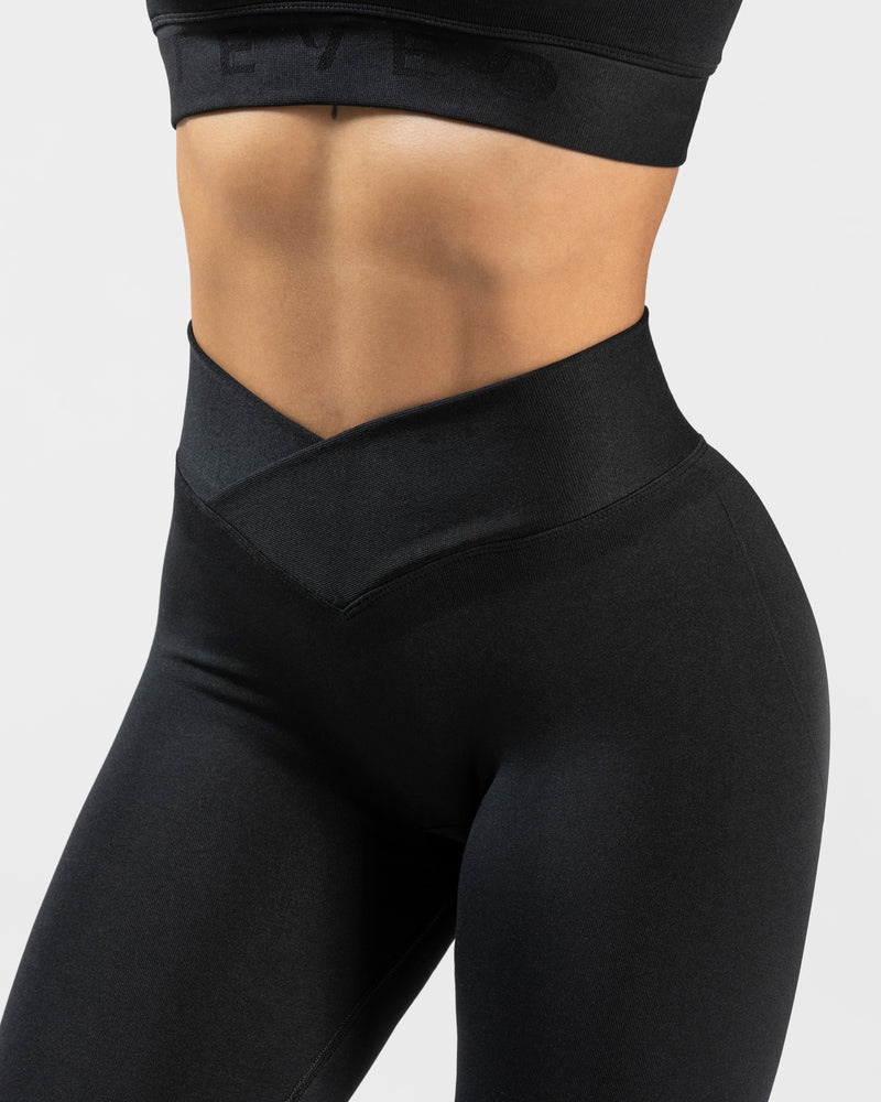 Teveo V-shape Leggings Black | YUOC2480