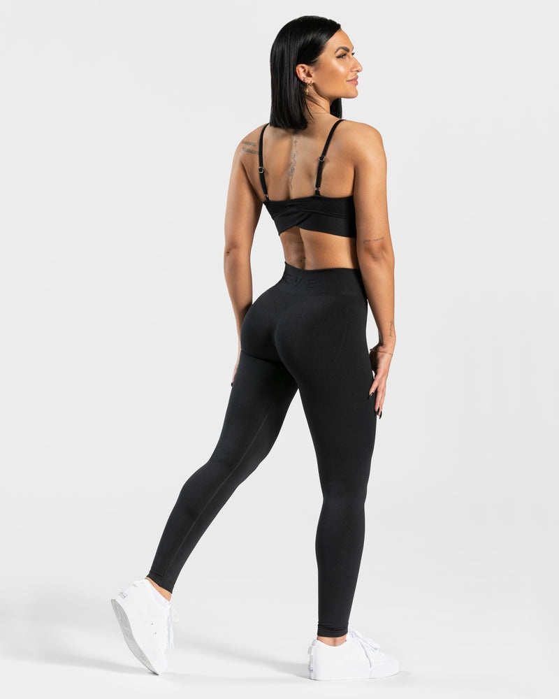 Teveo V-shape Leggings Black | YUOC2480